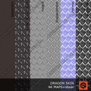PBR Texture of Dragon Skin